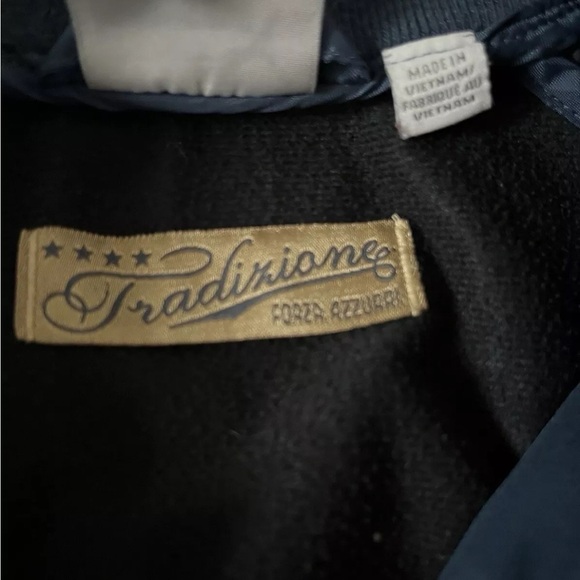 ITALY Bomber Sz S Jacket PUMA FIGC Azzurri Official Merchandise Navy Blue *L21 - Picture 6 of 6